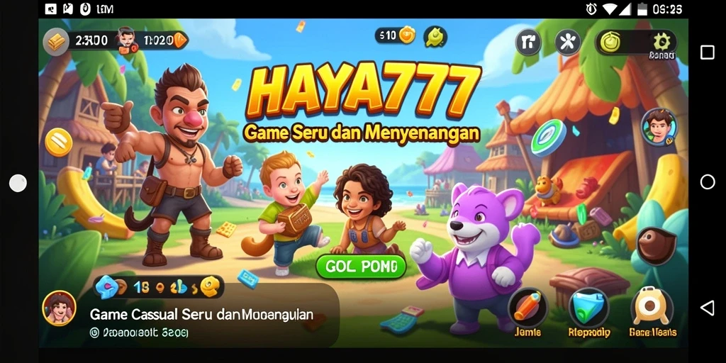 Tangkapan layar permainan HAYA777 menampilkan gameplay seru dan berwarna-warni.