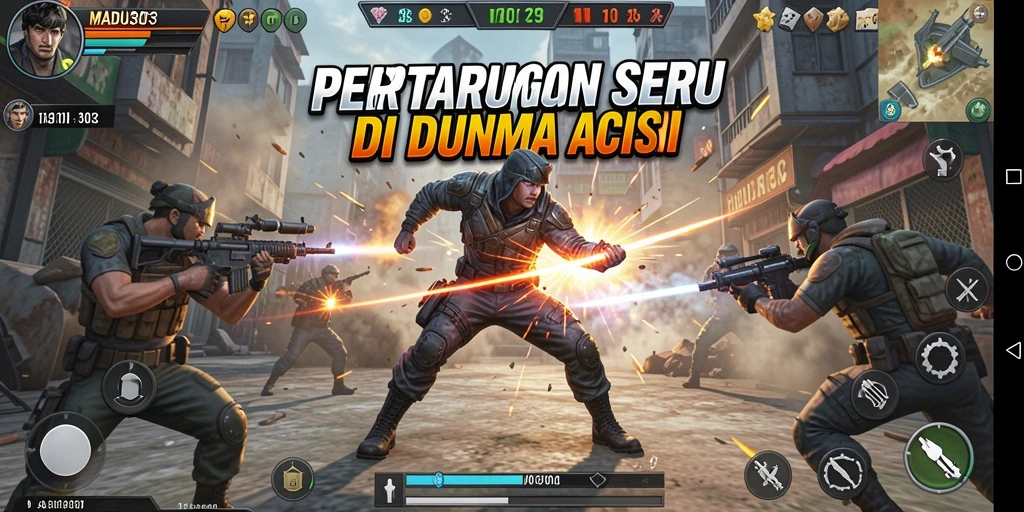 Tangkapan layar dari aksi mendebarkan dalam MADU303.