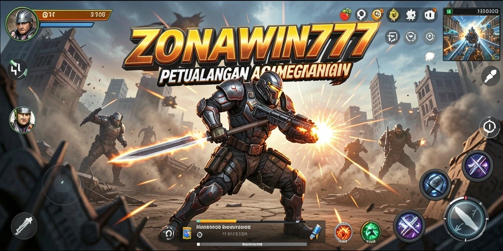 Tampilan seru gameplay ZONAWIN777 yang penuh aksi.